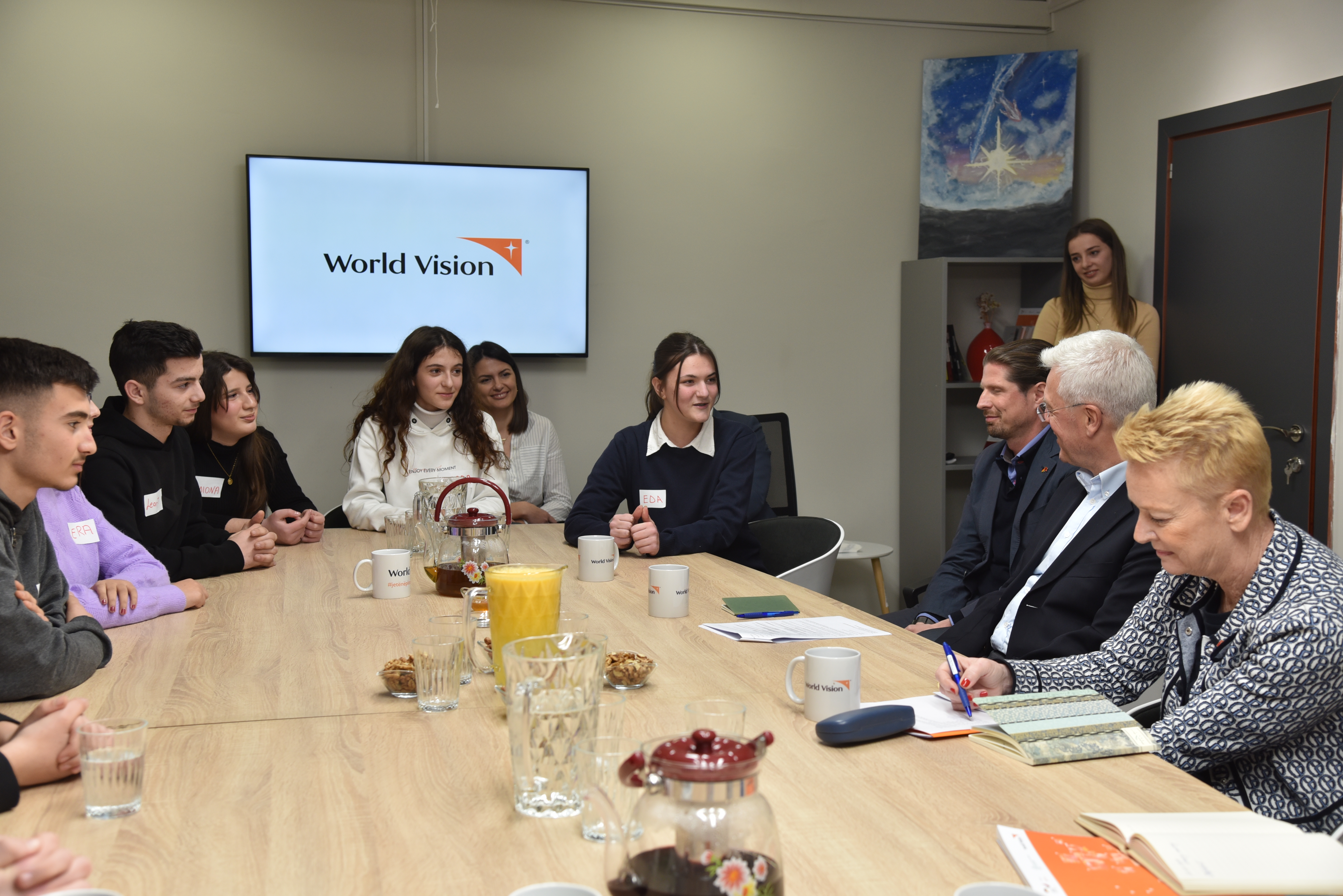 World Vision Albania’s Impact Club met with French and German Ambassadors 