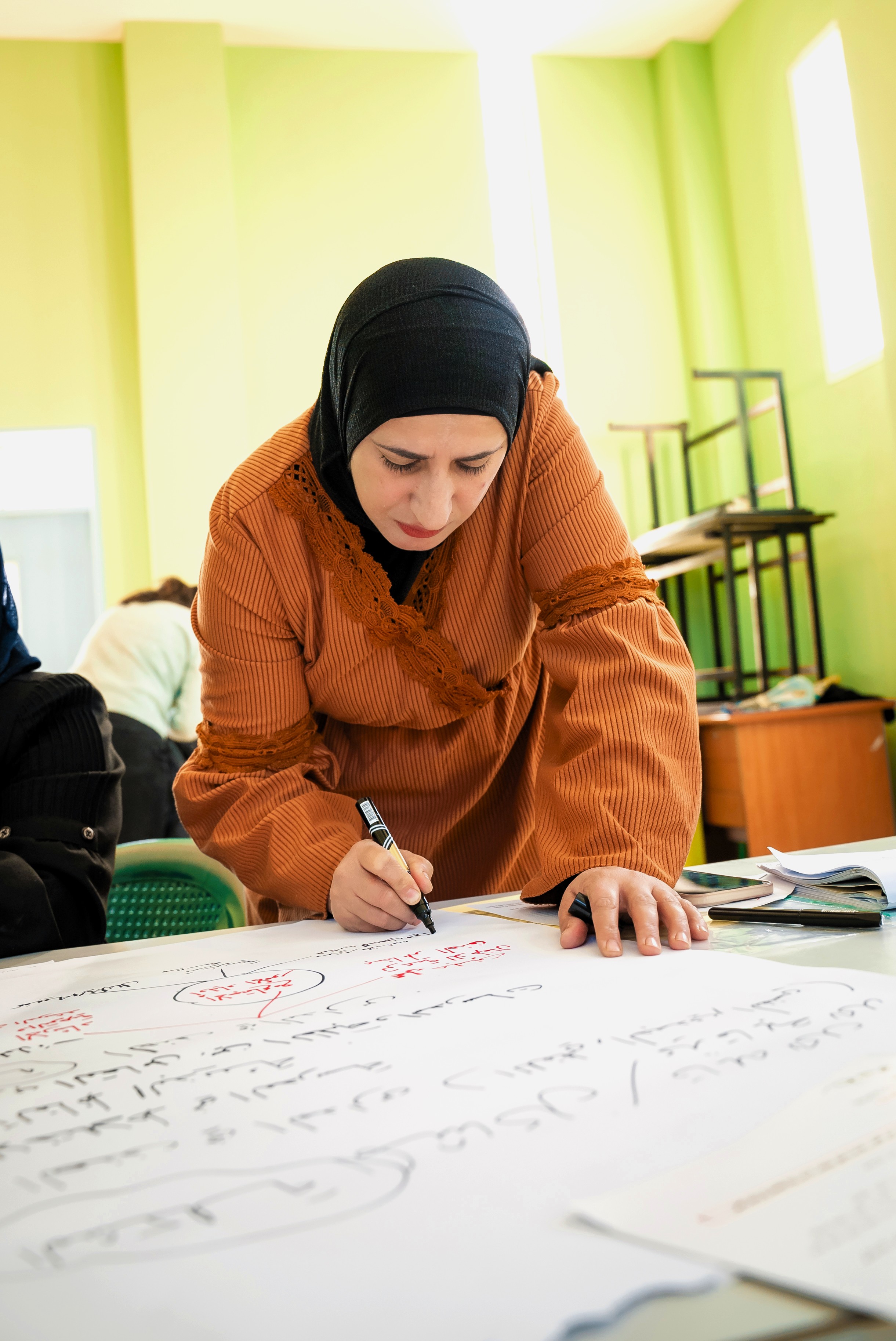 Communities volunteers are leading the sessions in their own villages, allowing a high level of trust. 
