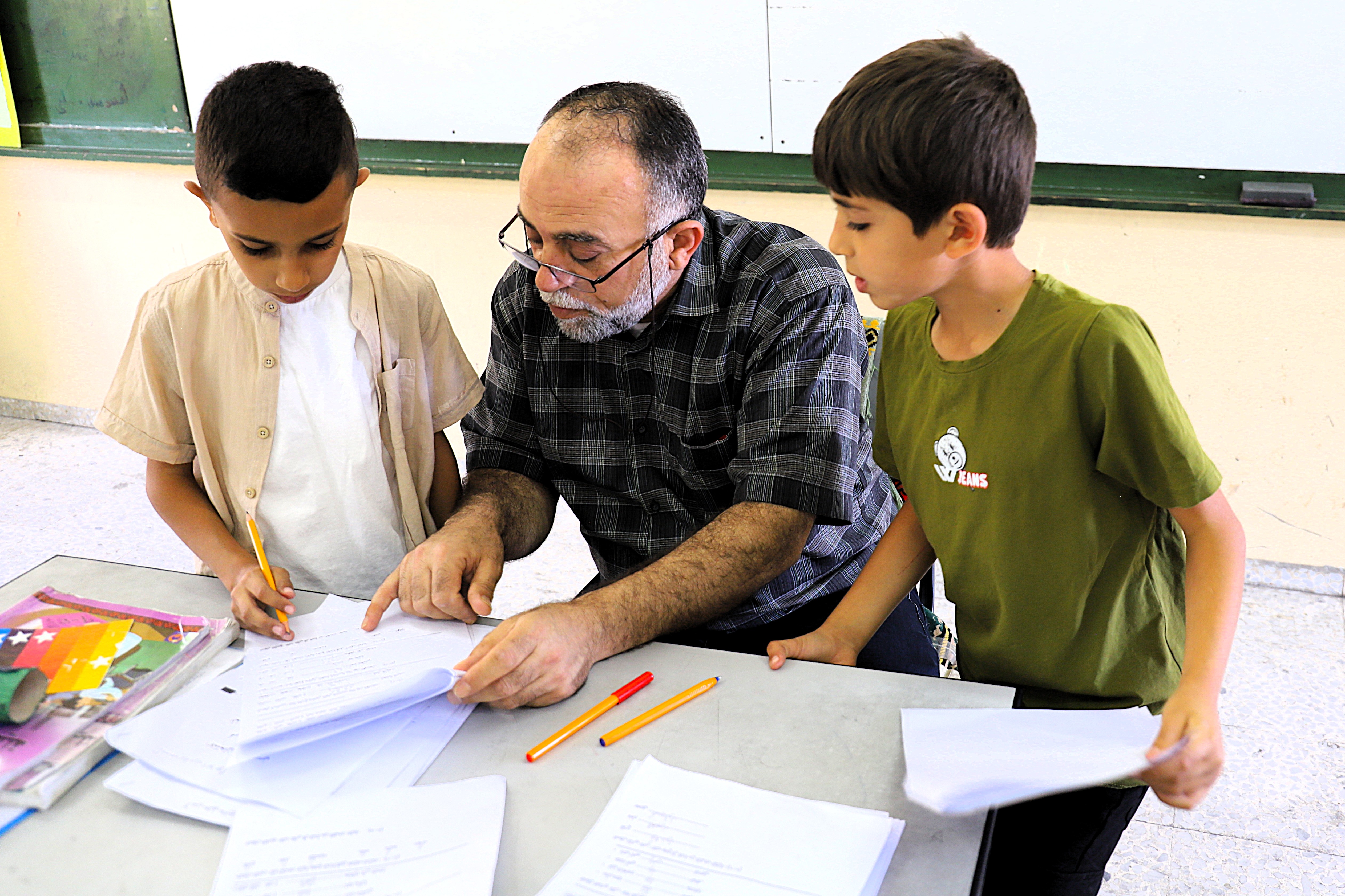 Mr Younis, an Arabic teacher, during a catch-up class