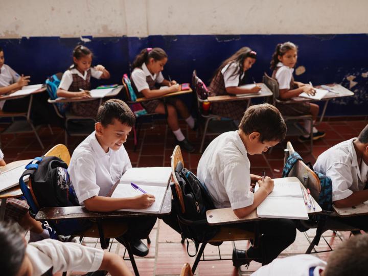 Children in classroom