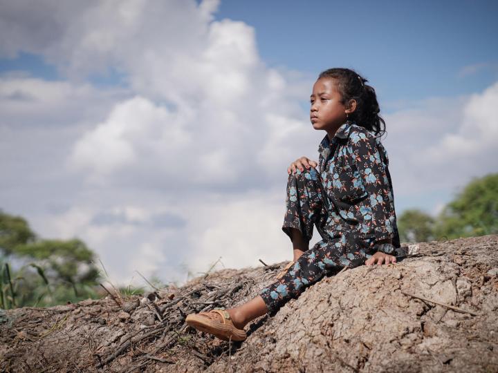 When there is constant flooding for three to six months, there is hardly food for Savorn and her family. 