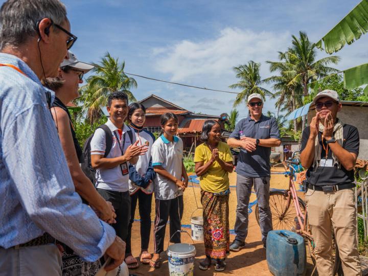 Andrew Morley and Board field trip Cambodia
