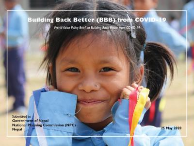World Vision Policy Brief on Building Back Better cover