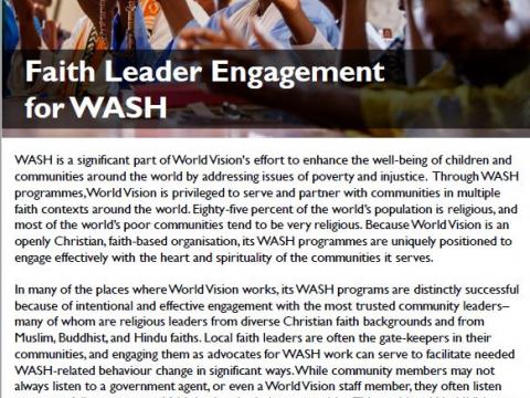 Faith Leader Engagement cover