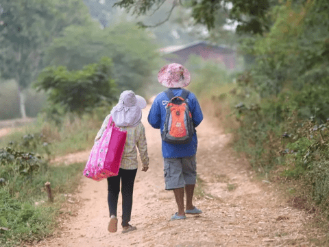 Migrant children on the road in East Asia