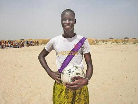 Seventeen-year-old Kere Ali is very passionate about sports, especially football Seventeen-year-old Kere Ali is very passionate about sports, especially football